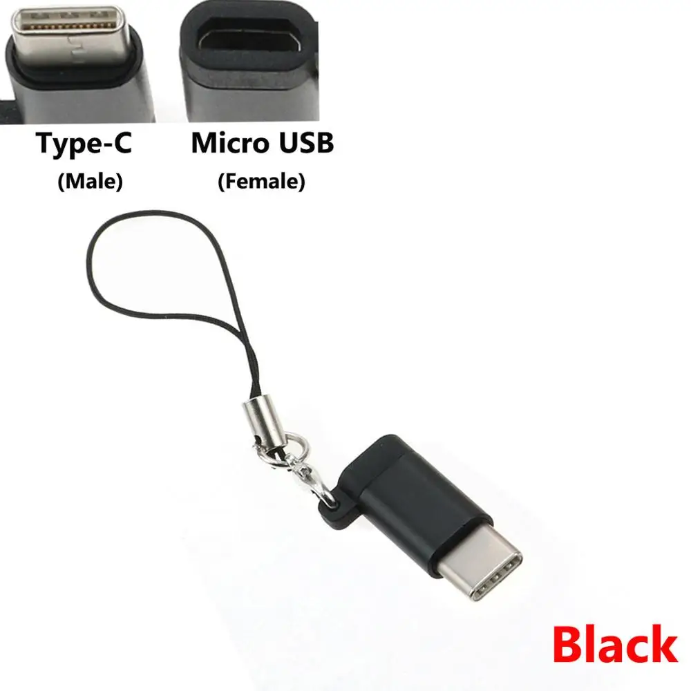 JCD 1 шт. Micro USB Женский Тип C 3,1 Мужской OTG кабель адаптер зарядка и синхронизация данных USB C конвертер для samsung S8 для huawei P20 P10 - Цвет: Белый