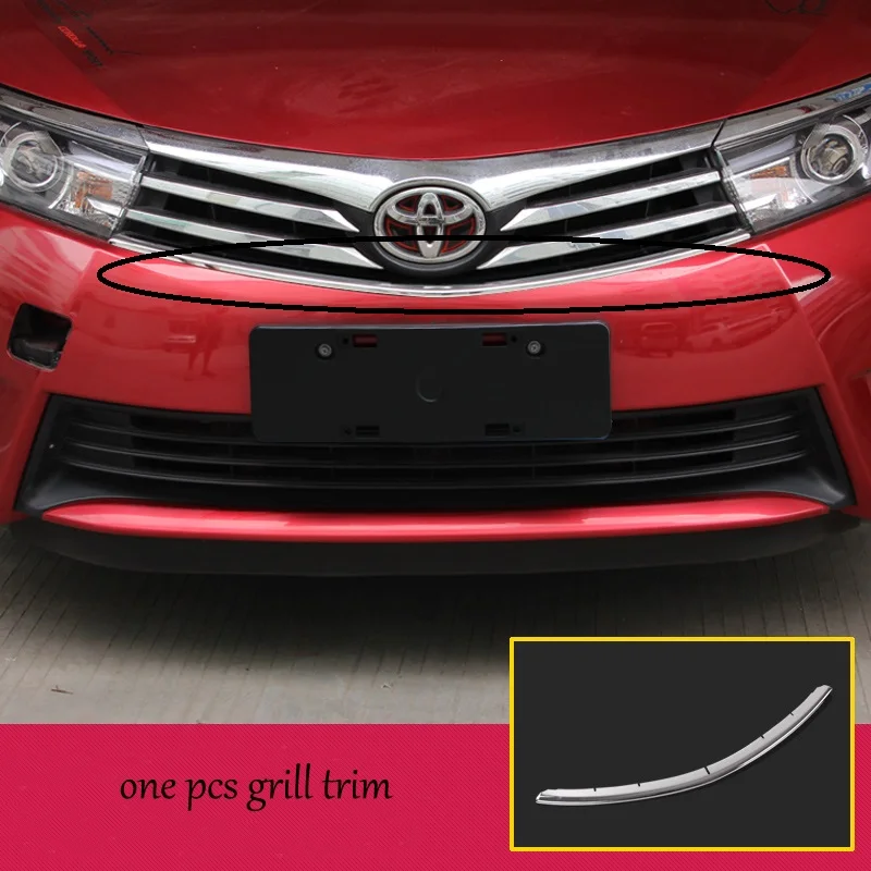 lsrtw2017 car styling car front grill trims for toyota corolla 2013