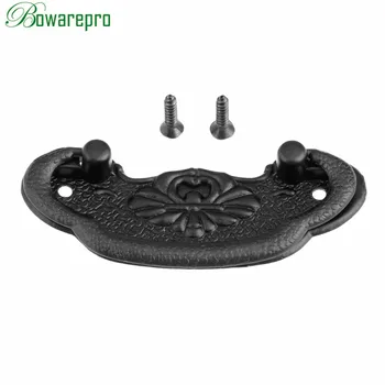 bowarepro Furniture Handle Black Cabinet Knobs and Handles Kitchen Drawer Cupboard Pull Door Handles Furniture Fittings 1pc