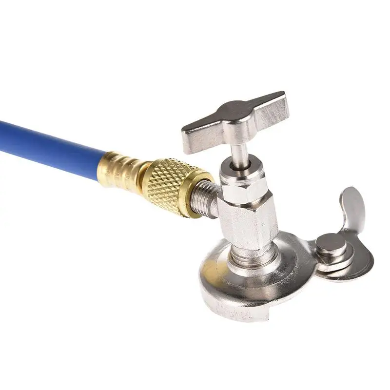 R134a Refrigerant Recharge Hose Gas Can Fitting Pipe Can Tap For R502 R-12 R-22 Refrigerant Bottle Opener hose connectors manifold gauge set