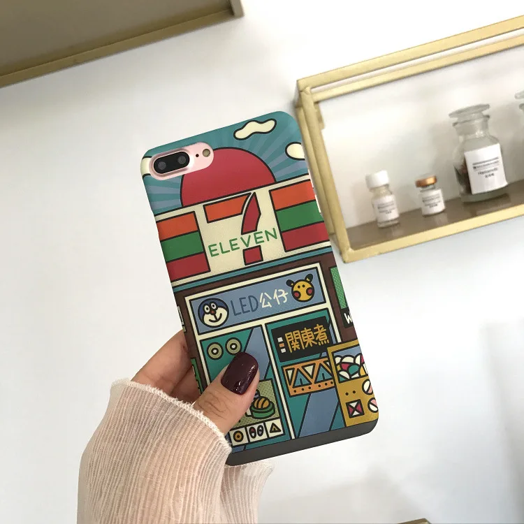 

Japanese Anime Museum Illustration Phone Case For iPhone X 6 6S Puls 7 8 Puls Ultra thin Matte Hard Back Cover Coque Funda Capa