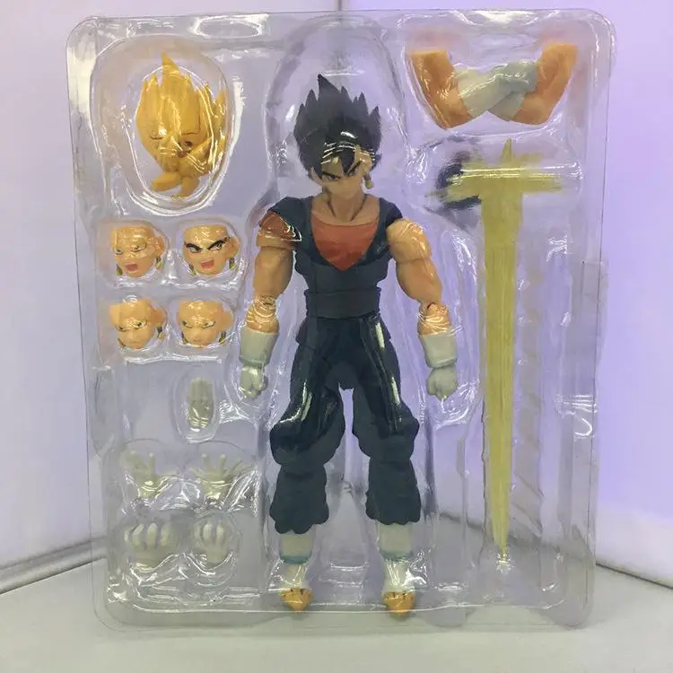 SH Figuarts Супер Саян Вегета Dragon ball Z Сон Гоку Гоко микс Вегета из ПВХ фигурка Коллекция Модель Детская игрушка кукла - Цвет: Белый