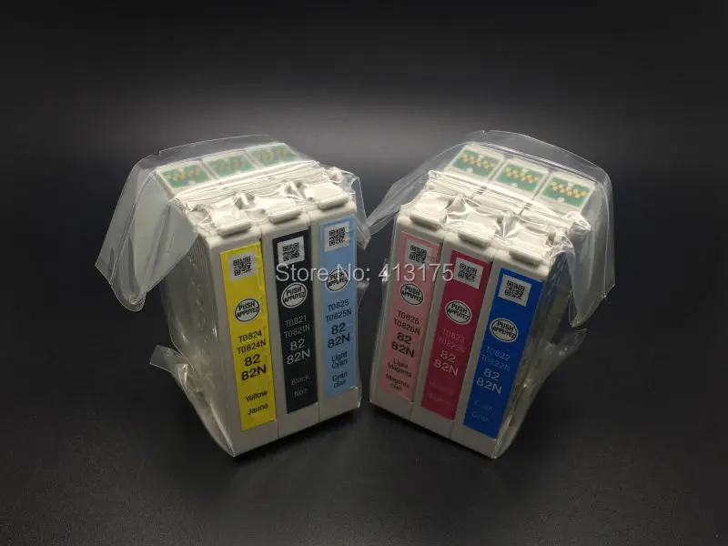 3 компл./лот 82N оригинальный картридж для принтера Epson T50/TX700FW/TX650/TX800FW/