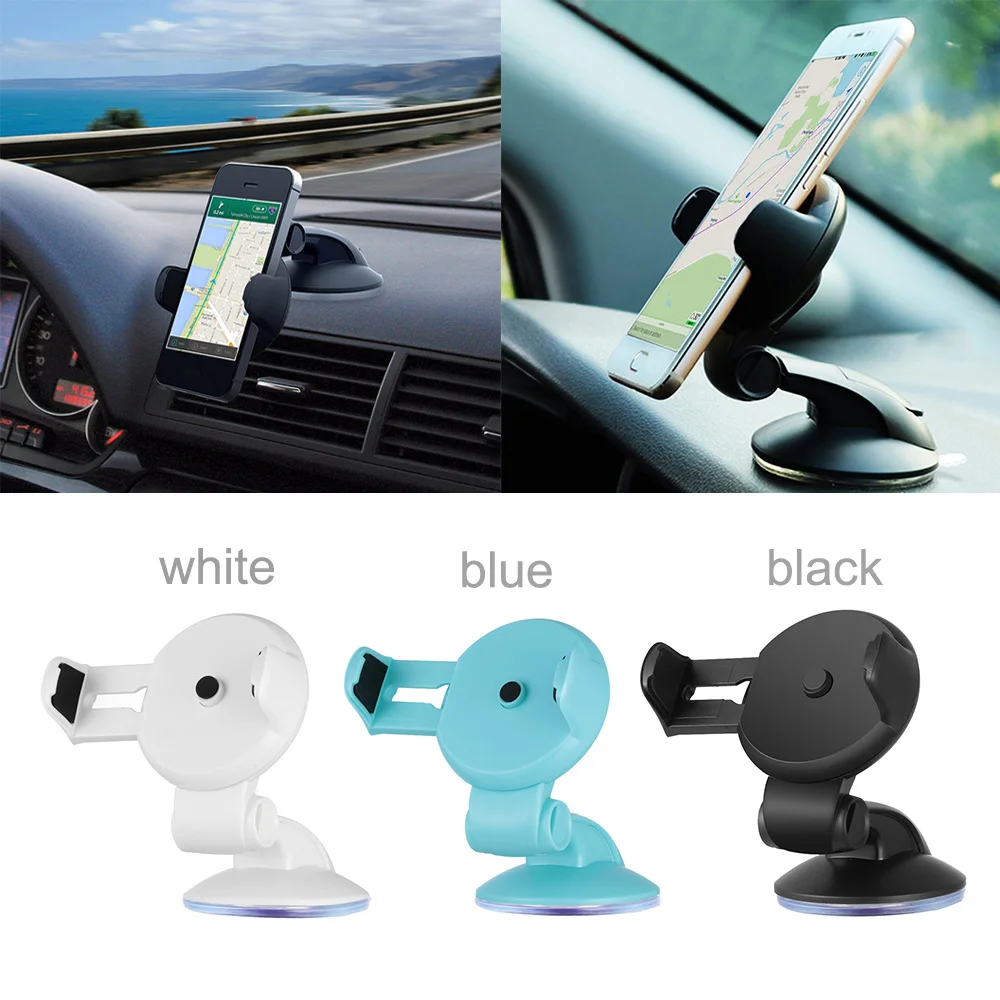 1PC Adjustable Car Phone Holder Suction Cup Windshield Dash Board Stand Universal Holder Auto Interior Accessories