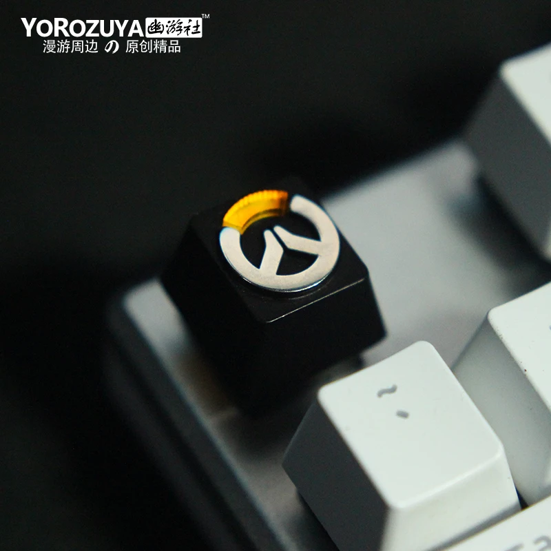  1pc Zinc Aluminium Alloy Key Cap Mechanical Keyboard keycap for CSGO Overwatch Dota 2 PUBG WOW LOL 