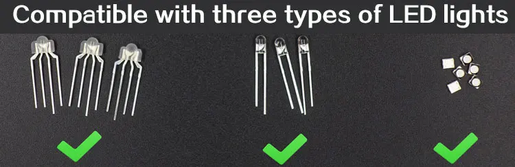 pc keyboard Gateron Switches 3pin SMD LED Underglow Led Compatible  For MX Mechanical Keyboard fit GK61GK64 GH60 computer keypad