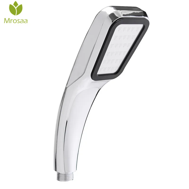 Mrosaa 300Holes Pressurized Shower Head Bathroom Water Saving Plating Mixer Handheld Showerhead Sprinkler Bath Spray Nozzle |