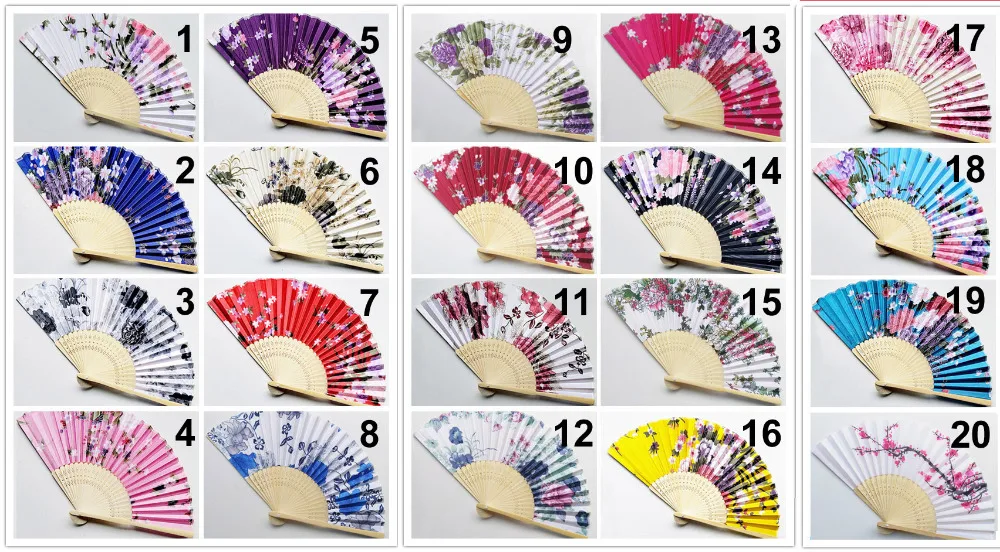 cheap 120 Personalized Silk Wedding Fan,Japanese Folding Hand Fan,Chinese Dance Fans,Wedding Shower Gift,+printing