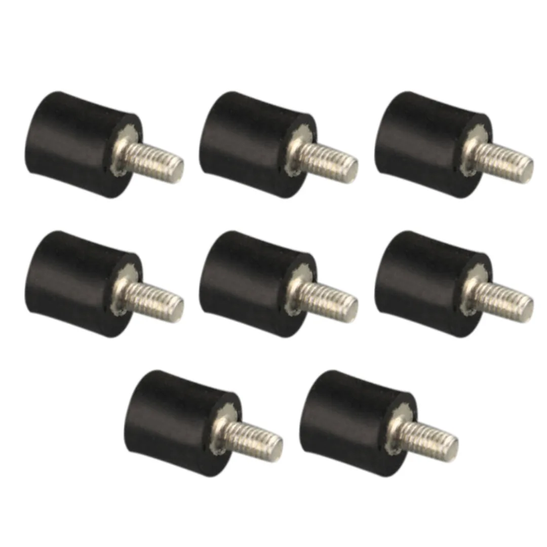 8pcs/set M3 Male Female Anti Vibration Rubber Isolator Mounts Set 8mm*8mm New