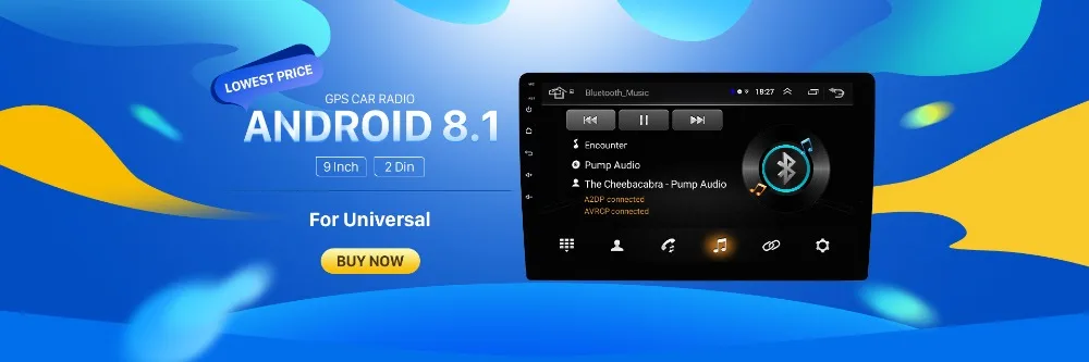 Harfey автомобильный мультимедийный плеер ОЗУ 2 ГБ+ ПЗУ 32 ГБ Android 8,1 " 2Din универсальный радио gps navi блок для VW Nissan Kia bluetooth
