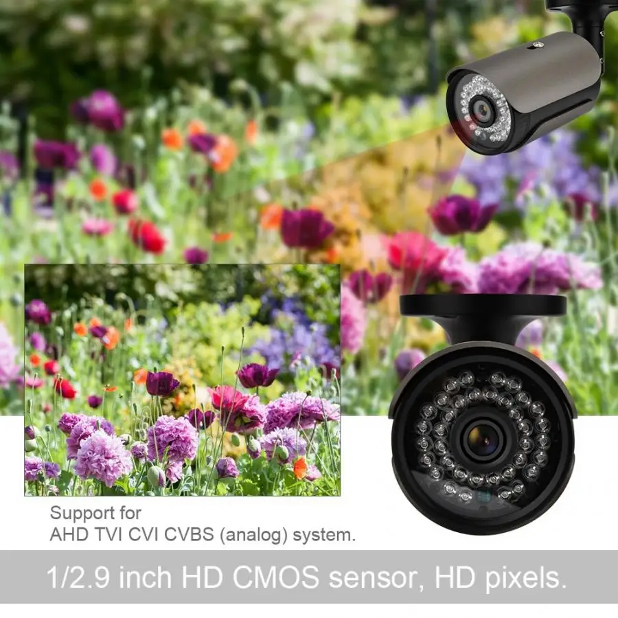 Camaras де seguridad 4 в 1 Камера HD Водонепроницаемый/AHD/TVI/CVI/CVBS ИК Открытый Ночное Видение безопасности Камера