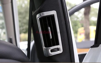 

For VOLVO XC90 2016 2017 ABS Chrome Plastic Interior Air Conditioning AC Outlet Vent Decoration Cover Frame Cap Trim 4 Pcs / S