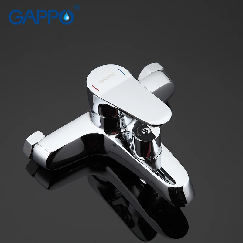 Billig GAPPO Chrom Poliert Badewanne Ventil Dusche Armaturen Wand Montiert Bad Wasserhahn Mischbatterie Einzigen Handgriff Kalt Und Warmwasser