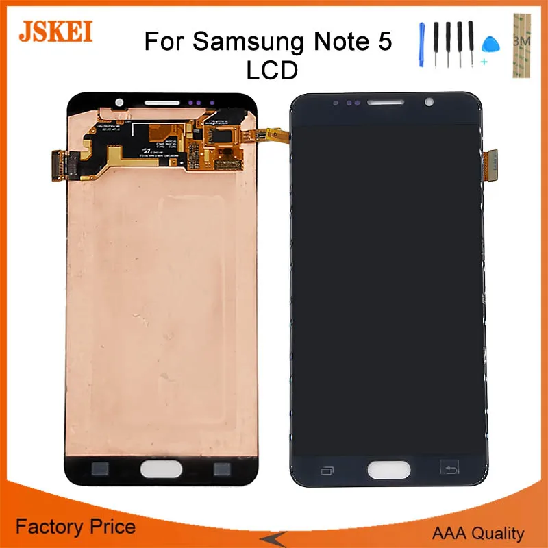 

5.7" For Samsung For Galaxy Note 5 Note5 N9200 N920T N920A N920I N920G LCD Display Touch Screen Digitizer Assembly No Dead Pixel