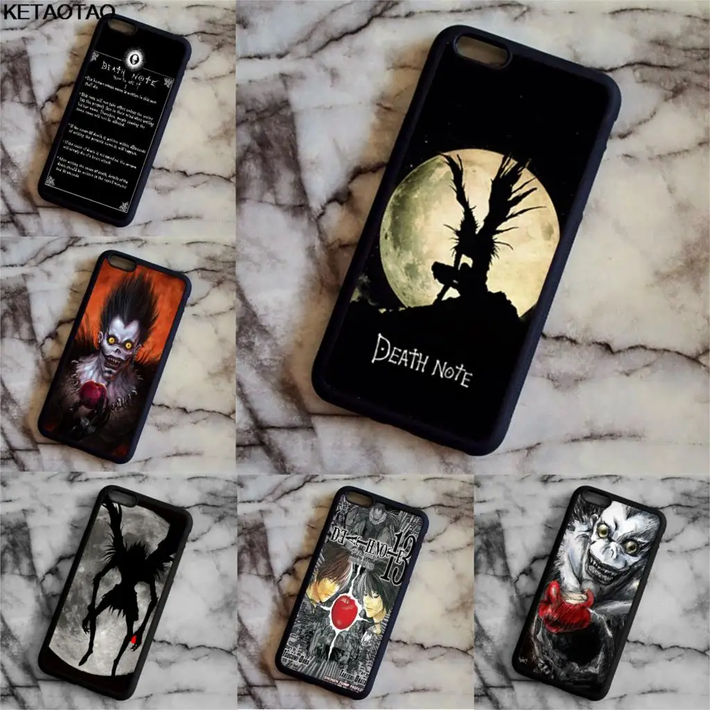 KETAOTAO Аниме Манга death note чехлы для телефонов iPhone 4S SE 5 X 5C 5S 6S 7 8 Plus XR XS Max Чехол Мягкий