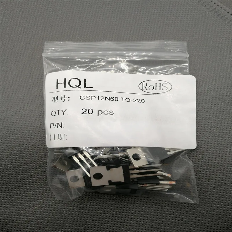 

20PCS CSP12N60 12N60 TO-220 N channel 600V 12A MOS fet