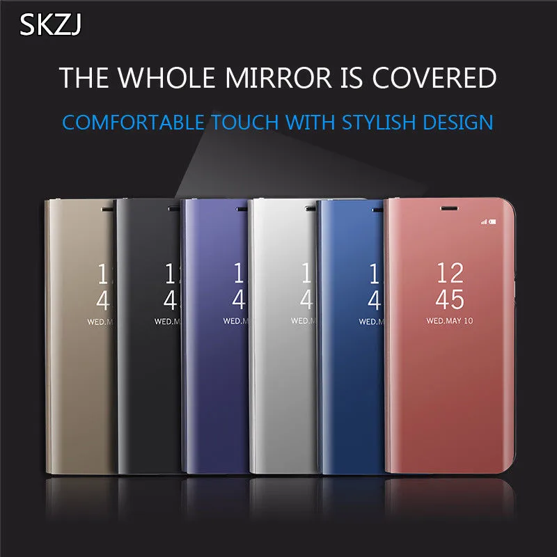 Smart-Mirror-Case-For-Samsung-S9-S8-Note-8-S7-S6-Edge-Flip-Leather-Stand-Case (5)_