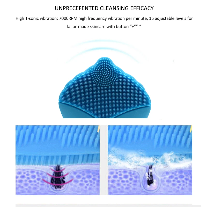silicone brush blue 4