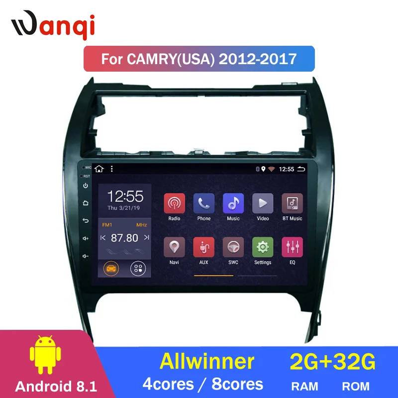 Excellent 2G RAM 32G ROM Android 8.1 Car DVD Player Stereo Radio GPS Navigation for Toyota camry 2012-2017 US Version 0 Excellent 2G RAM 32G ROM Android 8.1 Car DVD Player Stereo Radio GPS Navigation for Toyota camry 2012-2017 US Version 0