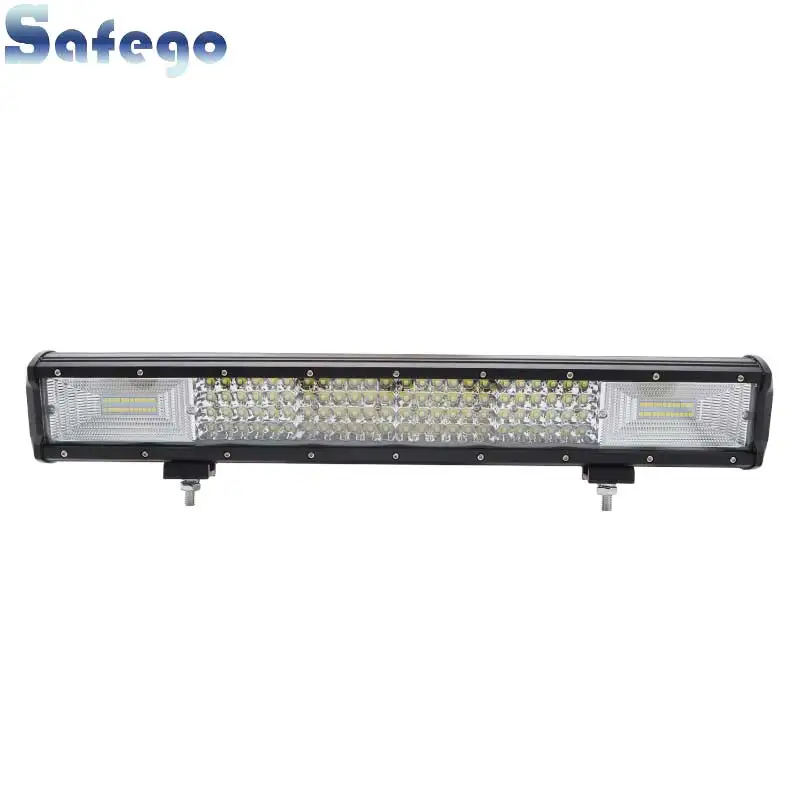 

Safego 1x 20 Inch 384W 3Row 60 Degree LED Work Light Bar Auto Truck Trailer Waterproof Combo Driving Car Styling Roof Light