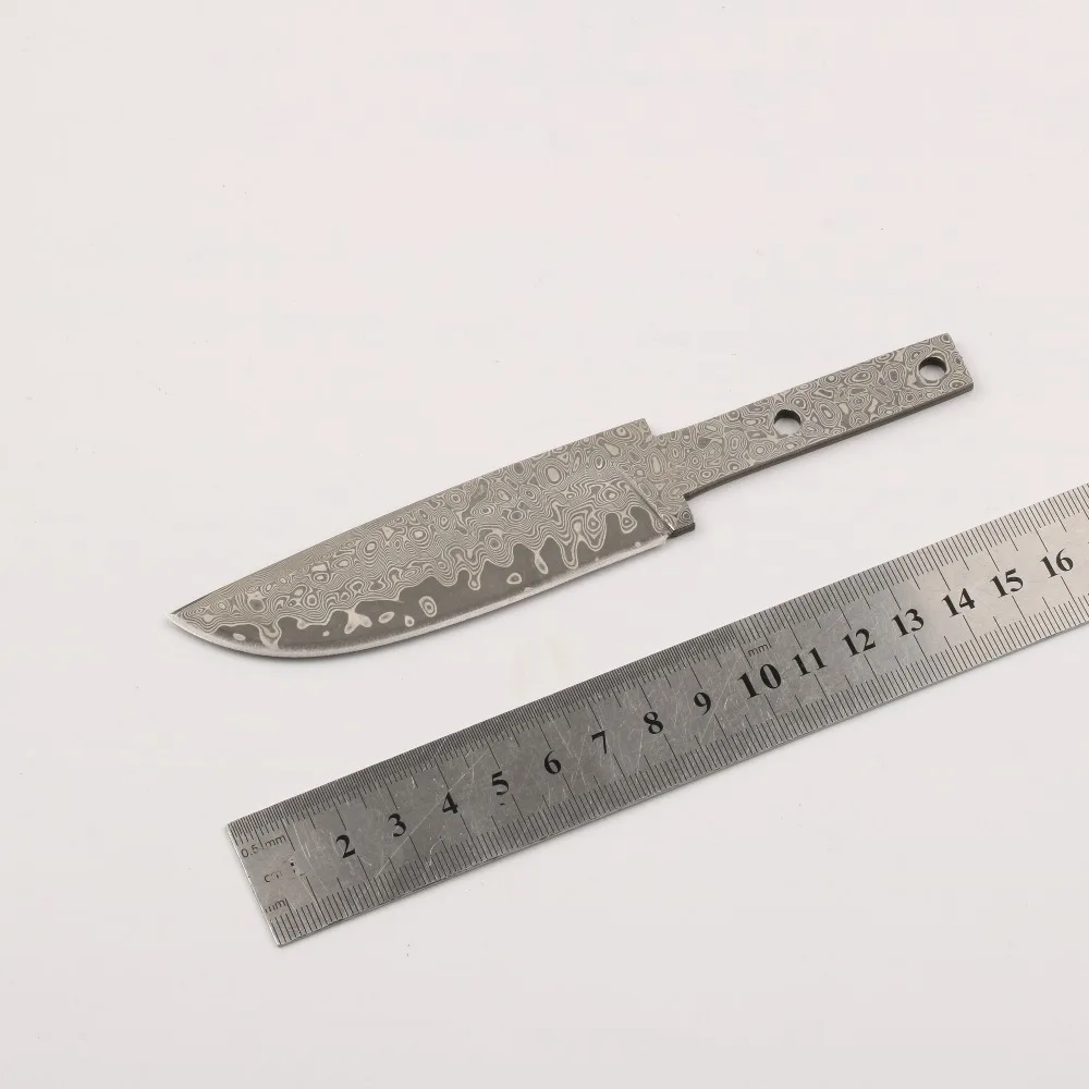 Classic Hunting knife blade kit Damascus blade blanks DIY fixed blade