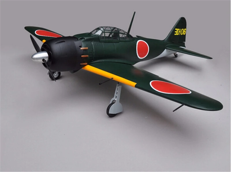 

WWII Scale Plane Japanese Zero Fighter 46 Nitro Airplane 53.5 Inch 5 Channels ARF RC Balsa Wood Plane Model