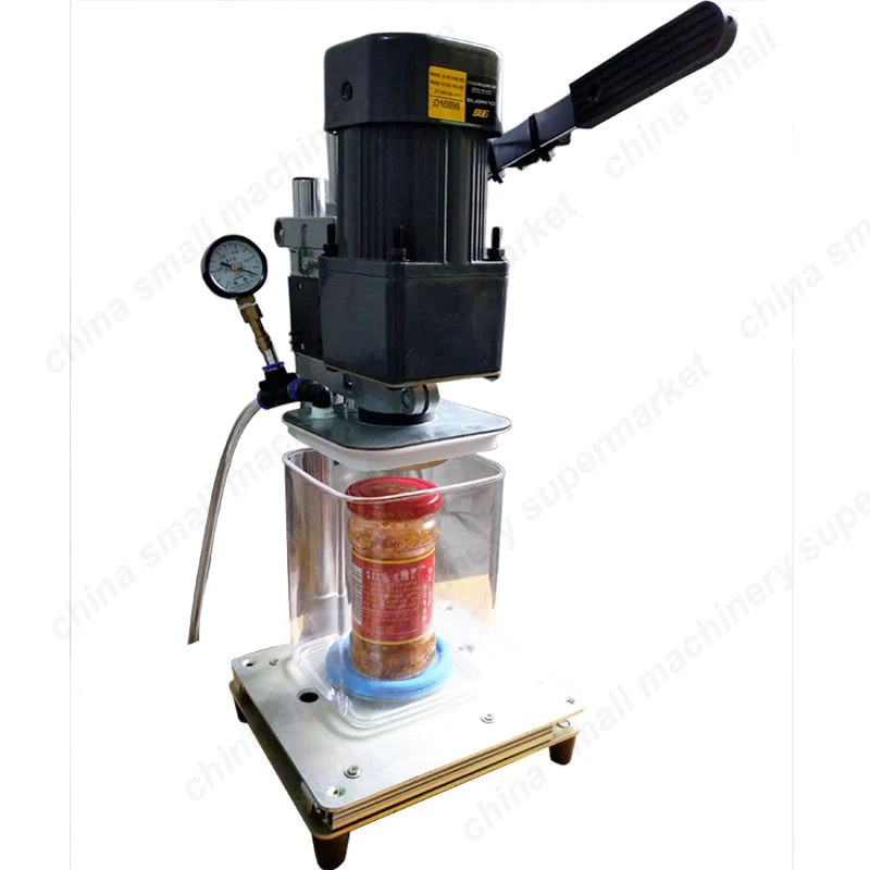 Semiautomatic Electric pneumatic vacuum bottle capping machine Cap rotating machine bottle cap Twisting twister sealing machine