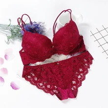 Conjunto de sujetador y bragas transparentes de lencería rosa, conjunto de ropa interior para mujer, conjunto de moda japonesa