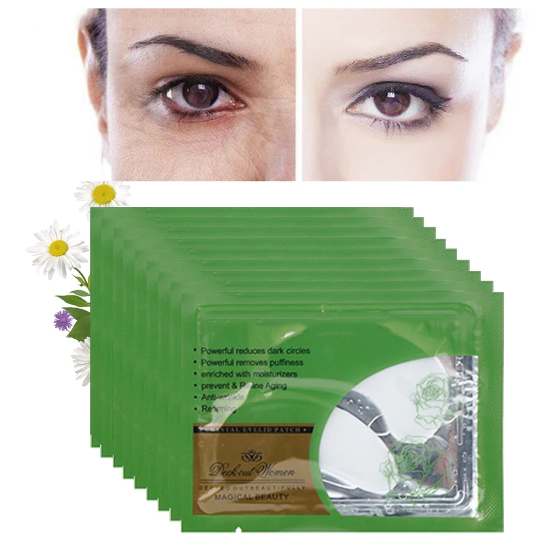 

5Pair Collagen Crystal Eye Mask Eyelid Patches Eyes Care Moisture Anti-Wrinkle Beauty Gel Eye Mask Patch Remove Dark Circles