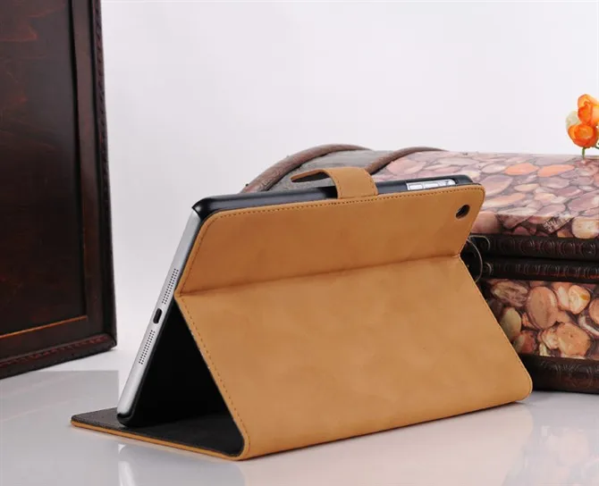 Высококачественный роскошный элегантный Ретро Магнитный умный кожаный чехол для Apple ipad 2/ipad 3/ipad 4 tablet Case - Цвет: yellow