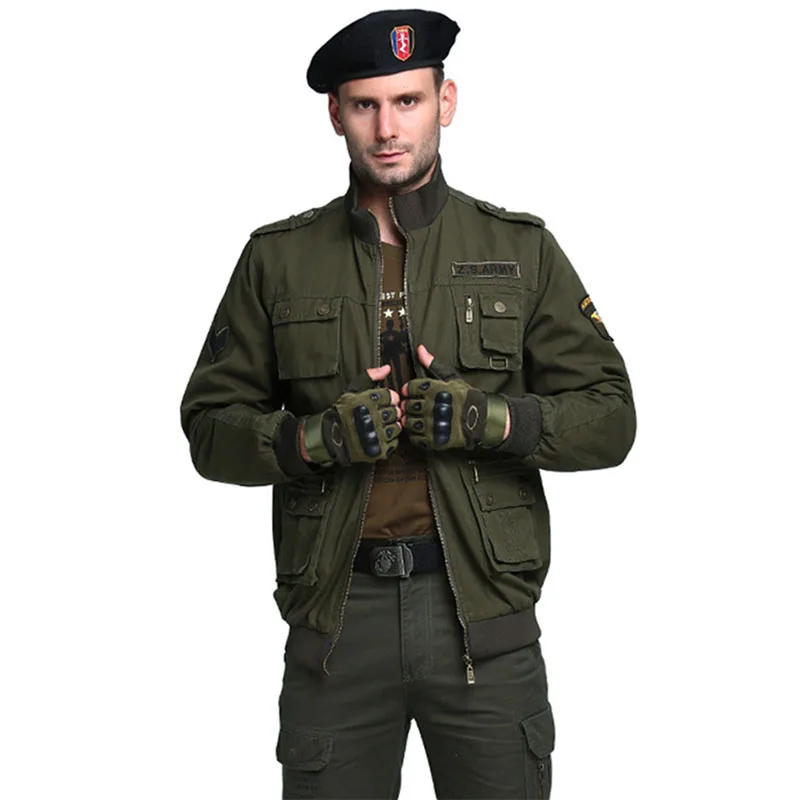Buy New Military Men's Jacket Autumn Designer Fashion