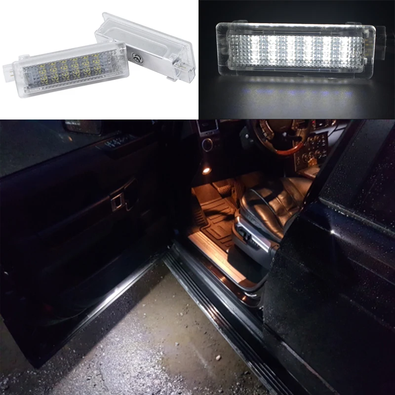 2x 18smd светодиодный двери межкомнатные свет для ног светодиодная подсветка салона автомобиля укладки для Land Rover Evoque Range Rover 4 тренировочные костюмы, Freelander2