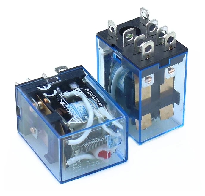 

1Pcs Relay LY2NJ DC12V AC12V DC24V AC24V Small relay 10A 8 Pins Coil DPDT