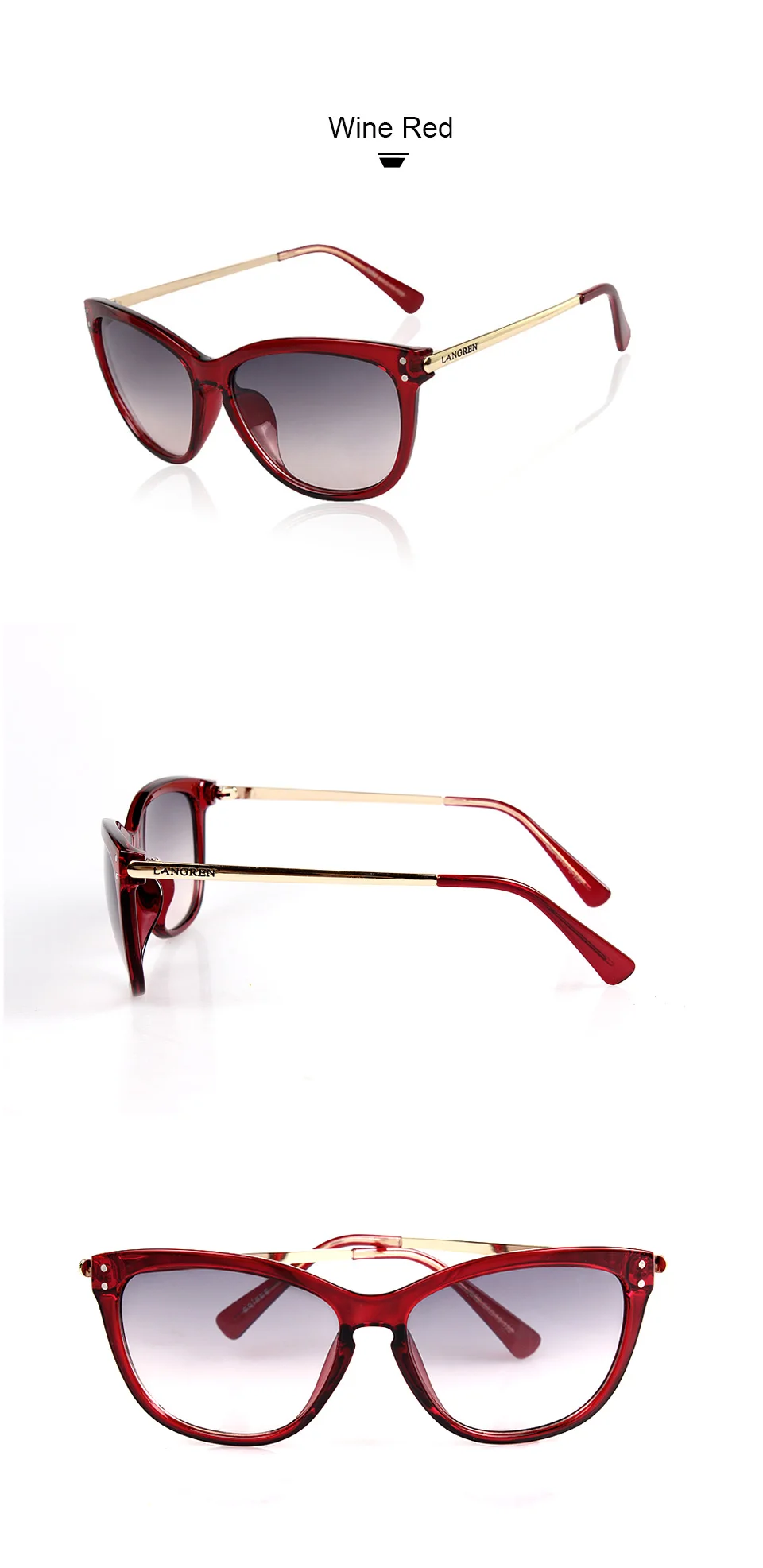 2025 mode Klassische Vintage Sonnenbrille Frauen Cat Eye Shades Für Mädchen Schmücken Metall Damen 7852 Sonnenbrille Weibliche Brillen – Detail 6