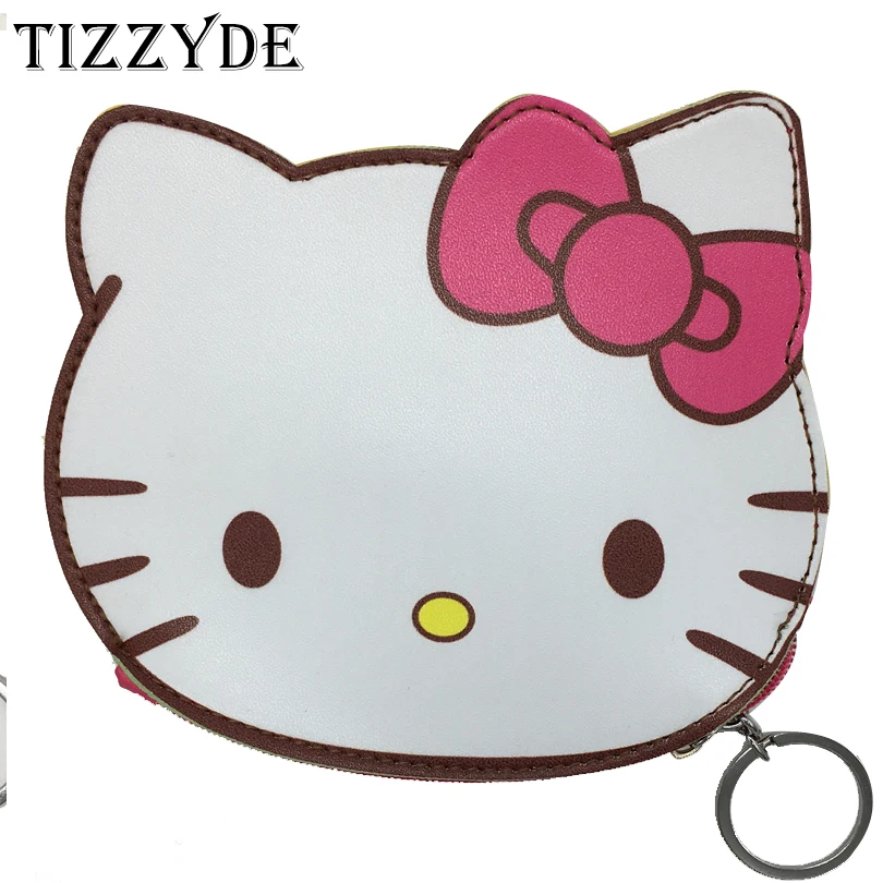 

Mini Hello Kitty Cat Cartoon Wallets Design Children Pocket Card Money Purses Young Girl Carteira WSQ31