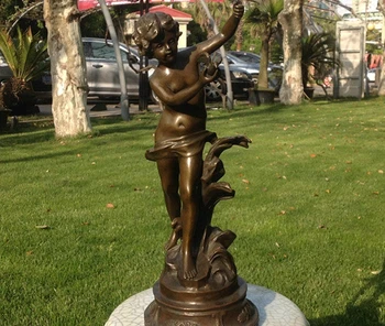 

Art Deco Sculpture Dove And Angel Bronze Statue