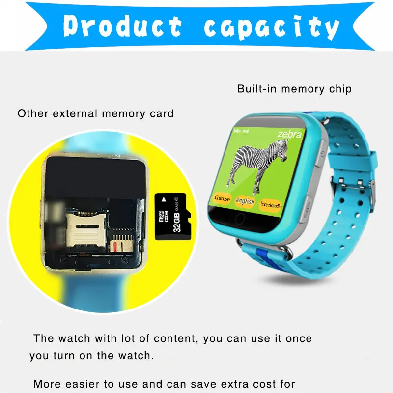 Дети GPS отслеживания часы q100 Новый SmartWatch Поддержка SIM голосового общения