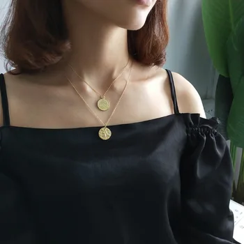 

Amaiyllis 925 Sterling Silver Embossed Dream Baroque Constellation VERSEAU Chain Necklace Pendants For Women Fine Jewelry