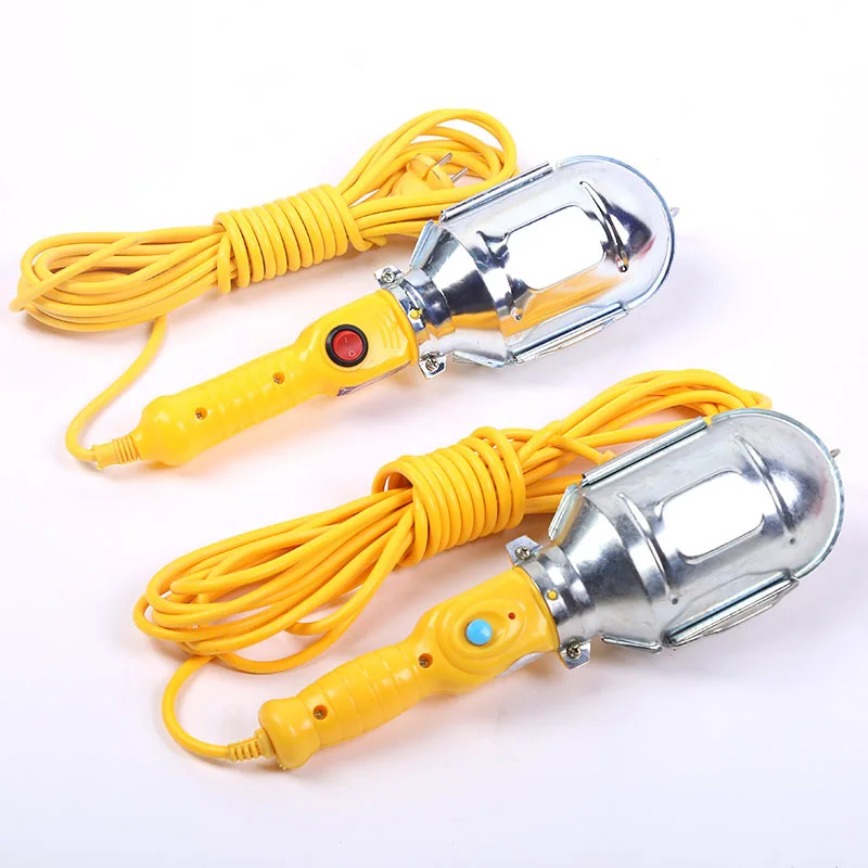 

8M AC 220V 10W Hand Held Inspection Light Car Repair Lighting Emergency Light US Plug Insulation Anti-slip Handle Work Light