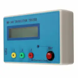Горячая MK-168 Транзистор тестер Диод Триод измеритель емкости резистор с крюком Транзистор тестер Триод набор емкость индуктивность