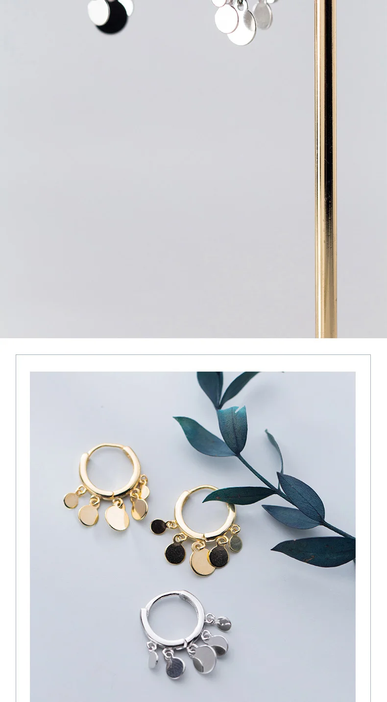925 пробы серебряные минималистичные золотые Висячие серьги для женщин золотого цвета с круглой кисточкой персонализированные Модные женские ювелирные изделия