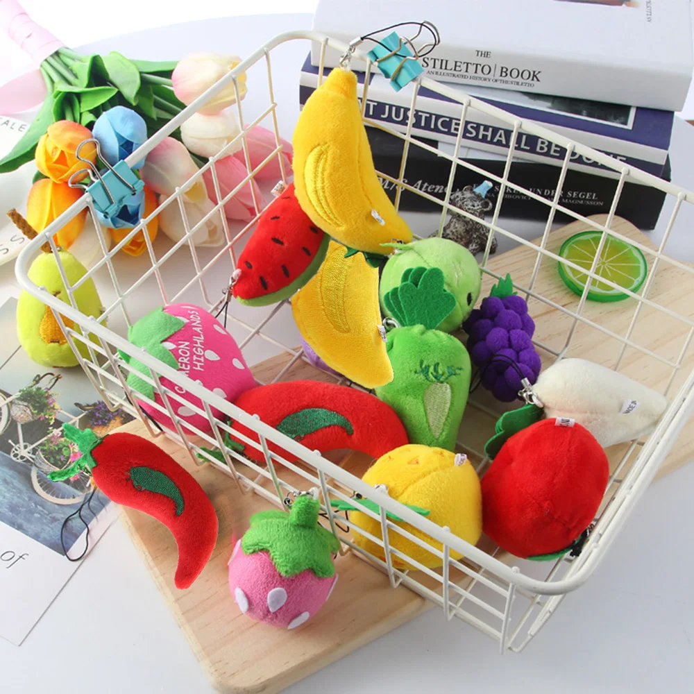 

2019 New Arrival Fashion Hot Multi Models Fruits And Vegetables Newest Mini 5-13CM Approx Stuffed Plush Toy Dolls