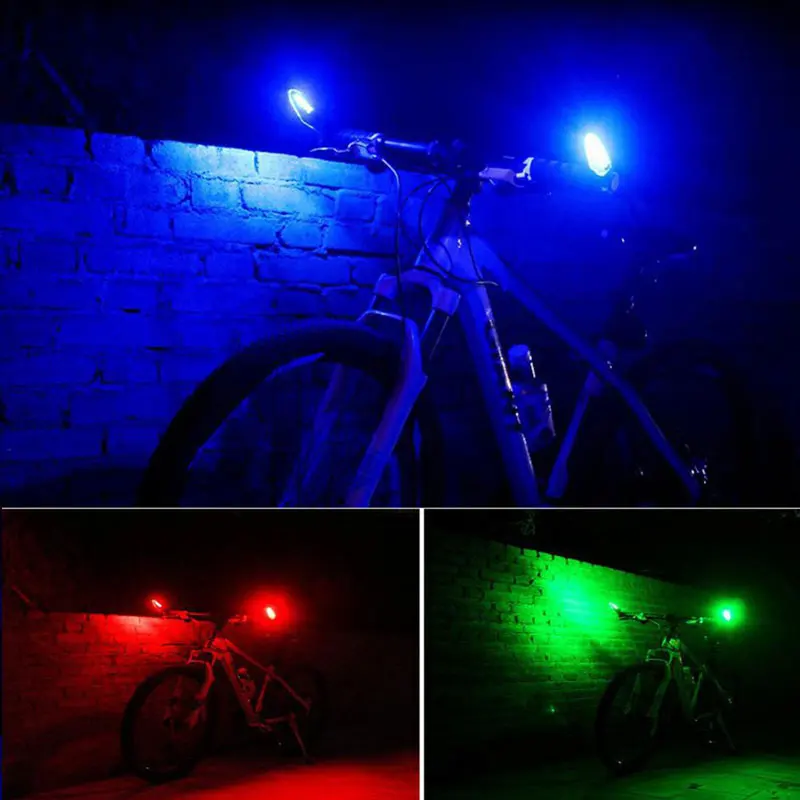 Clearance 2in1 Bicycle LED turn lights with bike alarm 1pair bike turn signals USB rechargeable lamp waterproof MTB road cycling handlebar 5