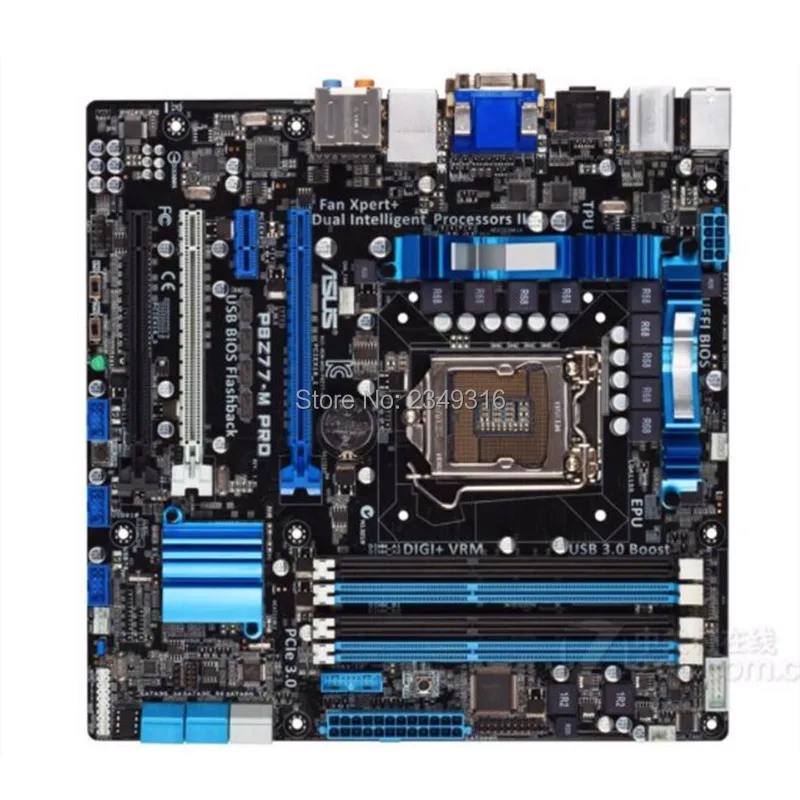 Для Asus P8Z77-M PRO рабочего Материнская плата LGA 1155 DDR3 32 Гб USB3.0 для туристических ящиков 22/32nm Процессор Z77 материнская плата