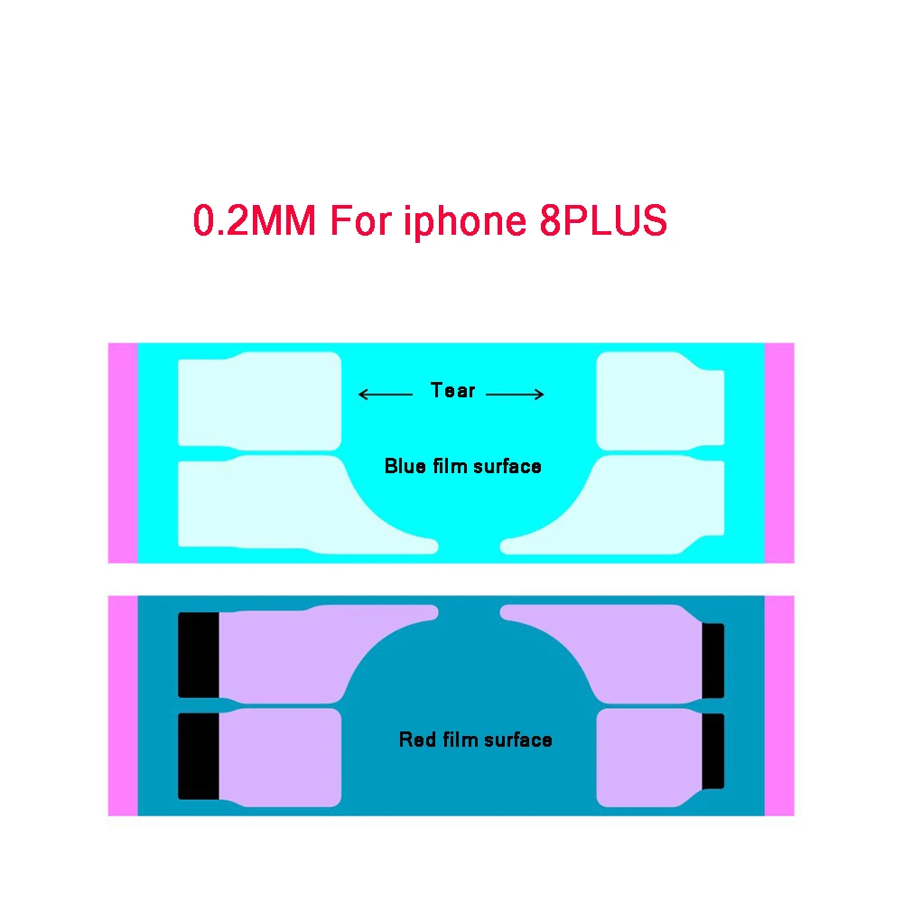 Для iPhone 7, 8 Plus, X, 5S, 6, 6 S Plus, клейкая наклейка, клейкая лента, двусторонняя батарея для телефона, сменная лента для Xiaomi, sony