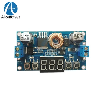 

DC-DC 5A LED Digit Digital Display Step Down Charge Module Board Digital Control Controller Power Supply Voltmeter Ammeter