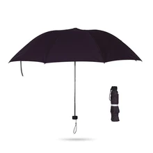 Портативный складной зонт для путешествий с тремя слоями, 8 ребра, ветрозащитный водонепроницаемый Зонт от дождя для бизнесменов, студентов, офисных работников