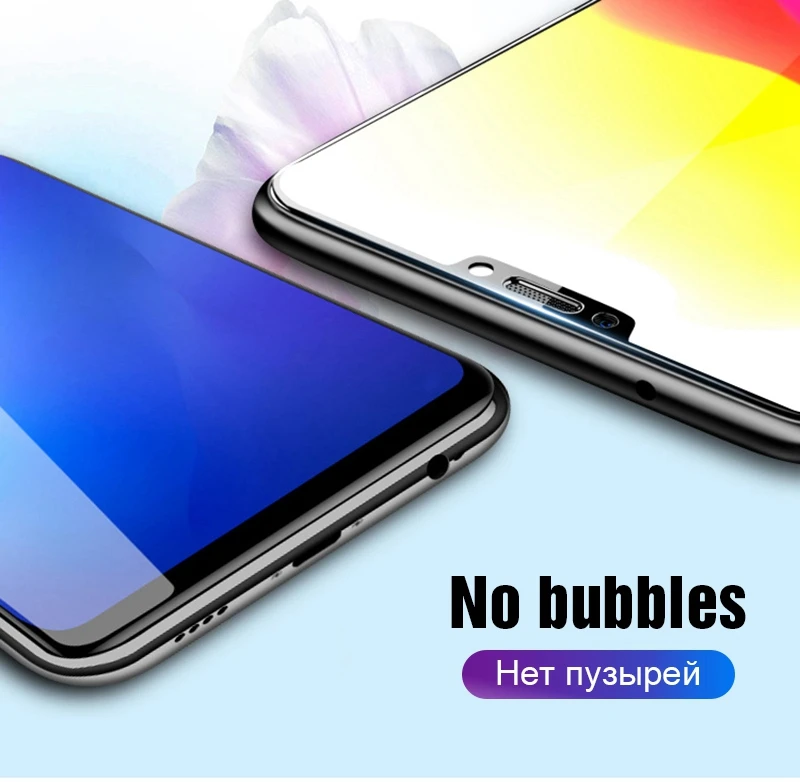 TOMKAS 2 Pcs Protective Glass on For Huawei Honor 9 Lite Glass Tempered For Huawei Honor 8X 7A 7C 10 Y5 2018 Honor Play 7 Glass