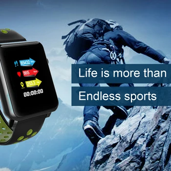

KY106 Smart Band Blood Pressure Magnetic Contact Charg Fitness Men Watch Smart Pedometer IP68 Waterproof Bluetooth Bracelet