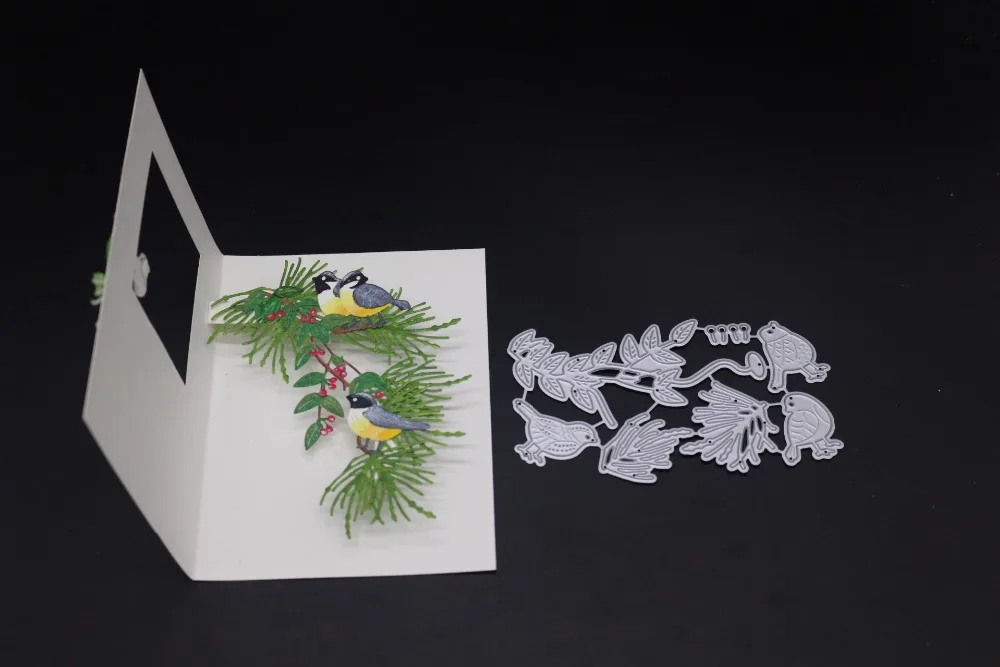

7X12.1cm Trees Branch Christmas Dies Metal Cutting Dies new 2019 dies scrapbooking New Arrivals DIY Die Cuts background Craft